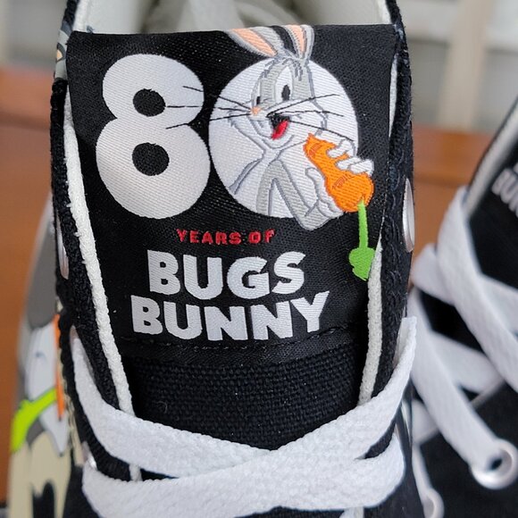 Converse x Bugs Bunny 80Years CTAS HI 169225F Size Men's 9.5 / Women's 11.5 NWB - Picture 9 of 15